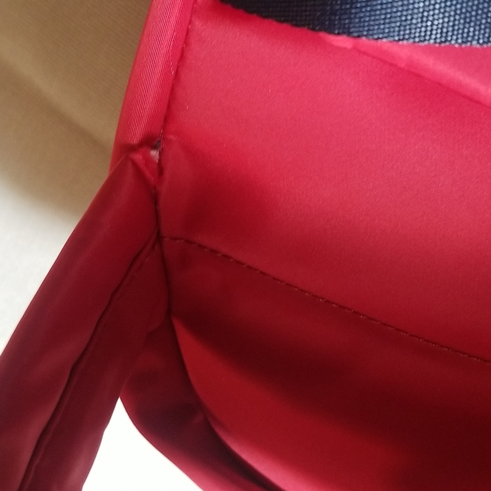 TOMMY HILFIGER RED NYLON BACKPACK - Picture 7 of 8
